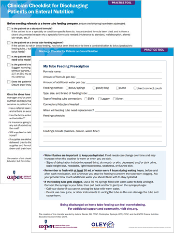 Graphic-ASPEN-Documents ASPEN enteral discharge documents